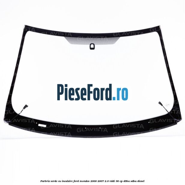 Parbriz verde, cu incalzire Ford Mondeo 2000-2007 2.0 TDDI 90 cp D5BA, SDBA diesel