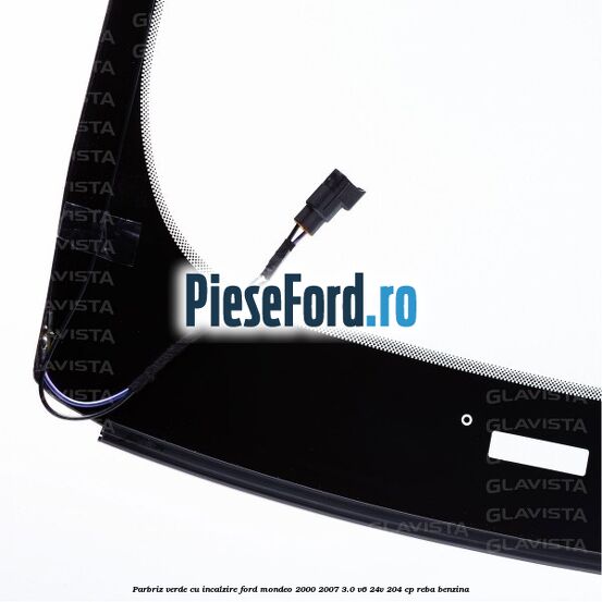 Parbriz verde, cu incalzire Ford Mondeo 2000-2007 3.0 V6 24V 204 cp REBA benzina