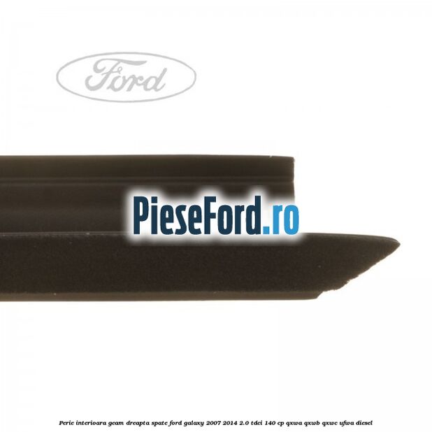 Perie interioara geam dreapta spate Ford Galaxy 2007-2014 2.0 TDCi 140 cp QXWA, QXWB, QXWC, UFWA diesel