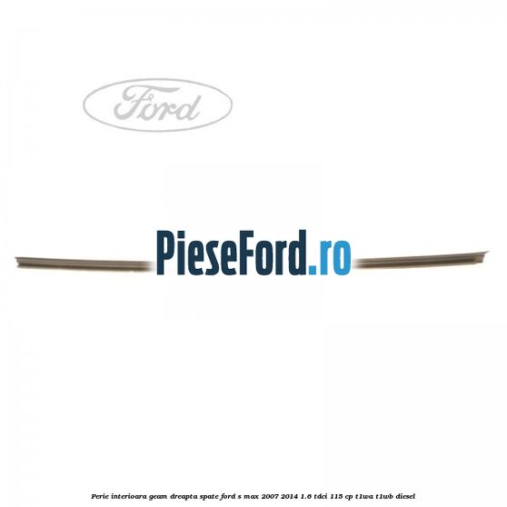 Perie interioara geam dreapta spate Ford S-Max 2007-2014 1.6 TDCi 115 cp T1WA, T1WB diesel