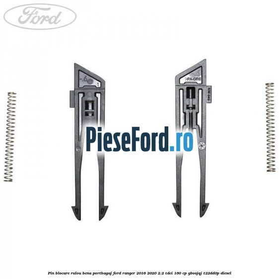 Pin blocare rulou bena portbagaj Ford Ranger 2016-2020 2.2 TDCi 160 cp GBVAJQJ, T22DD0P diesel