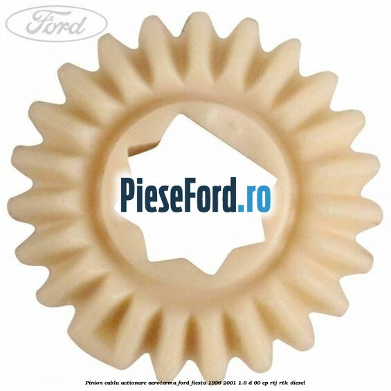Pinion cablu actionare aeroterma Ford Fiesta 1996-2001 1.8 D 60 cp RTJ, RTK diesel