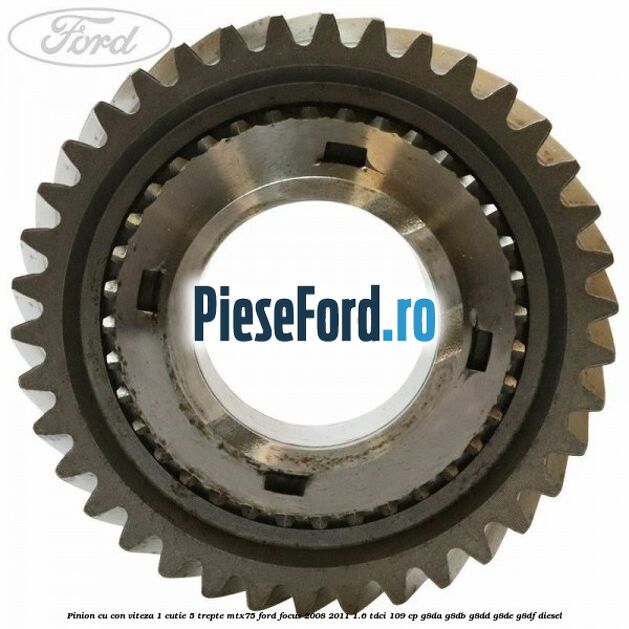 Pinion cu con viteza 1 cutie 5 trepte MTX75 Ford Focus 2008-2011 1.6 TDCi 109 cp G8DA, G8DB, G8DD, G8DE, G8DF diesel