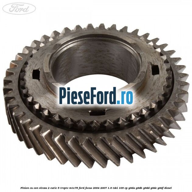 Pinion cu con viteza 2 cutie 5 trepte MTX75 Ford Focus 2004-2007 1.6 TDCi 109 cp G8DA, G8DB, G8DD, G8DE, G8DF diesel