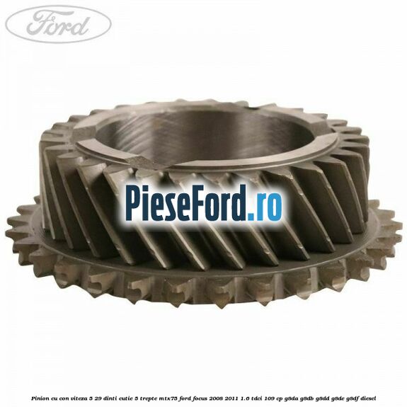 Pinion cu con viteza 5 29 dinti cutie 5 trepte MTX75 Ford Focus 2008-2011 1.6 TDCi 109 cp G8DA, G8DB, G8DD, G8DE, G8DF diesel