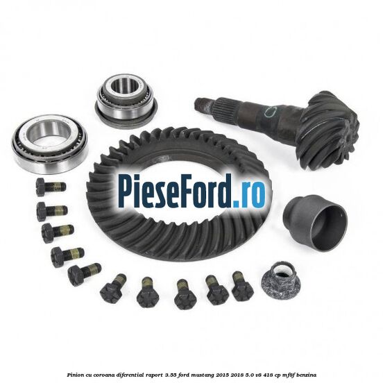 Pinion cu coroana diferential raport 3.55 Ford Mustang 2015-2018 5.0 V8 418 cp MF8F benzina