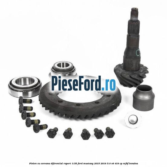Pinion cu coroana diferential raport 3.55 Ford Mustang 2015-2018 5.0 V8 418 cp Pinion cu coroana diferential raport 3.55 Ford Mustang 2015-2018 5.0 V8 418 cp MF8F benzina