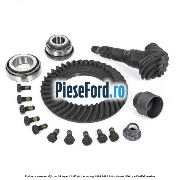 Pinion cu coroana diferential raport 3.55 Ford Mustang 2018-2022 2.3 EcoBoost 290 cp C23HD0D benzina