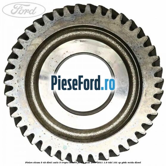 Pinion viteza 5 43 dinti cutie 5 trepte MTX75 Ford C-Max 2007-2011 1.6 TDCi 101 cp G8DC, MTDA diesel