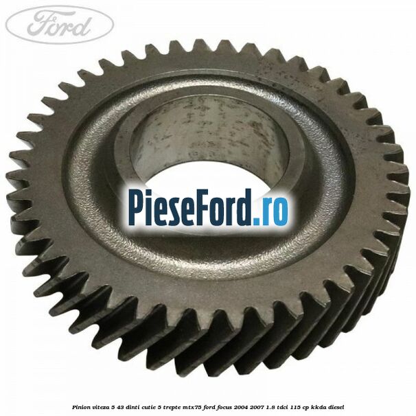 Pinion viteza 5 43 dinti cutie 5 trepte MTX75 Ford Focus 2004-2007 1.8 TDCi 115 cp KKDA diesel