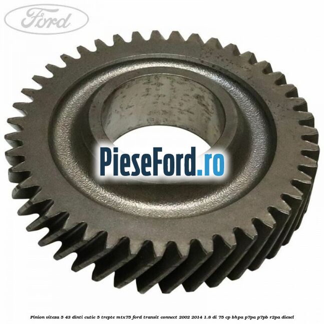 Pinion viteza 5 43 dinti cutie 5 trepte MTX75 Ford Transit Connect 2002-2014 1.8 Di 75 cp BHPA, P7PA, P7PB, R2PA diesel