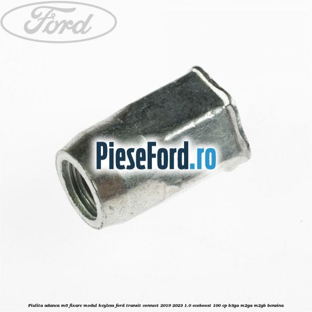 Piulita adanca M6 fixare modul keyless Ford Transit Connect 2019-2023 1.0 EcoBoost 100 cp B3GA, M2GA, M2GB benzina