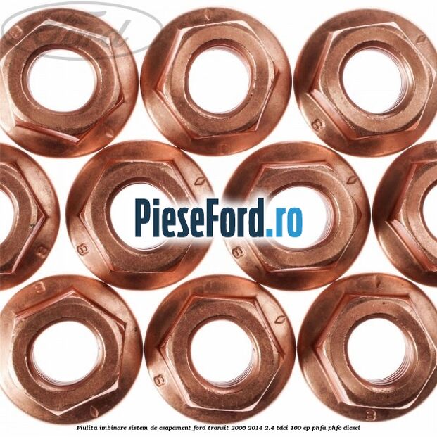Piulita imbinare sistem de esapament Ford Transit 2006-2014 2.4 TDCi 100 cp PHFA, PHFC diesel