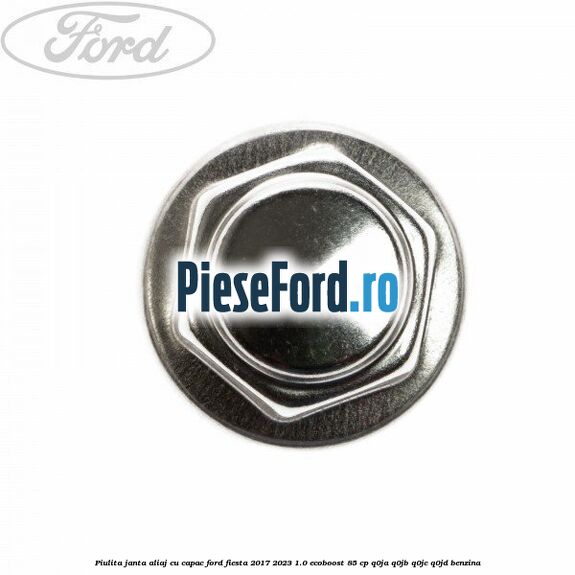 Piulita janta aliaj cu capac Ford Fiesta 2017-2023 1.0 EcoBoost 85 cp Q0JA, Q0JB, Q0JC, Q0JD benzina