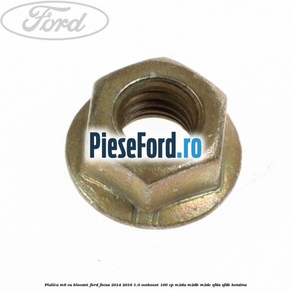 Piulita M6 cu blocant Ford Focus 2014-2018 1.0 EcoBoost 100 cp M2DA, M2DB, M2DC, SFDA, SFDB benzina