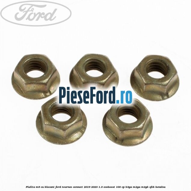 Piulita M6 cu blocant Ford Tourneo Connect 2019-2023 1.0 EcoBoost 100 cp Piulita M6 cu blocant Ford Tourneo Connect 2019-2023 1.0 EcoBoost 100 cp B3GA, M2GA, M2GB, SFCB benzina