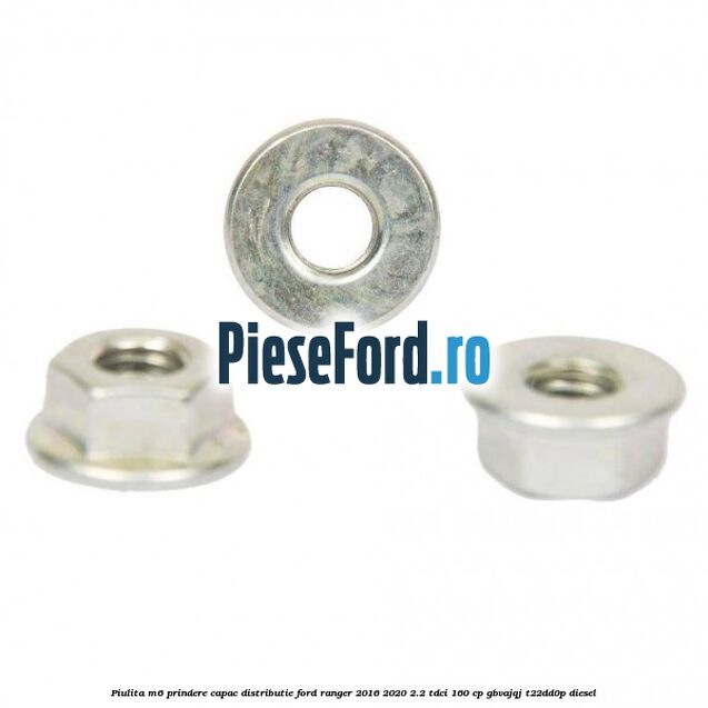 Piulita M6 prindere capac distributie Ford Ranger 2016-2020 2.2 TDCi 160 cp GBVAJQJ, T22DD0P diesel