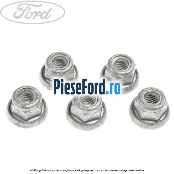 Piulita prindere alternator cu flansa Ford Galaxy 2007-2014 2.0 EcoBoost 199 cp TNWB benzina