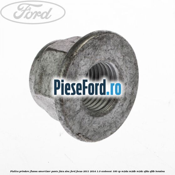 Piulita prindere flansa amortizor punte fata zinc Ford Focus 2011-2014 1.0 EcoBoost 100 cp M2DA, M2DB, M2DC, SFDA, SFDB benzina