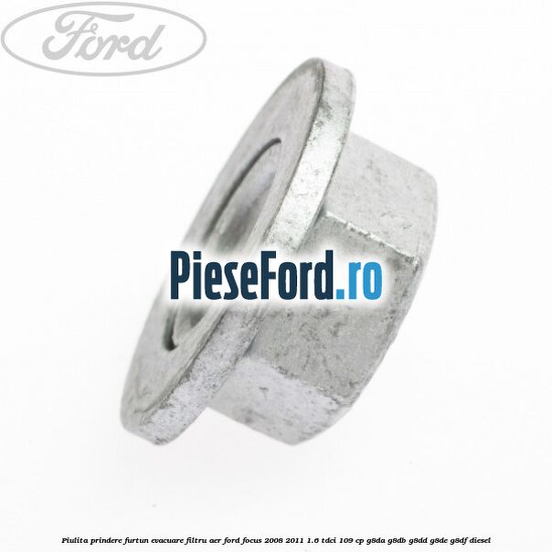 Piulita prindere furtun evacuare filtru aer Ford Focus 2008-2011 1.6 TDCi 109 cp G8DA, G8DB, G8DD, G8DE, G8DF diesel