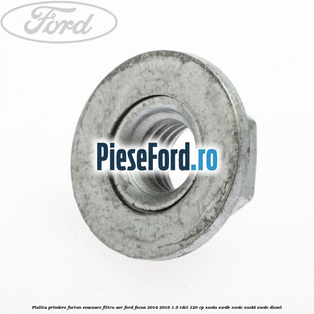 Piulita prindere furtun evacuare filtru aer Ford Focus 2014-2018 1.5 TDCi 120 cp XWDA, XWDB, XWDC, XWDD, XWDE diesel