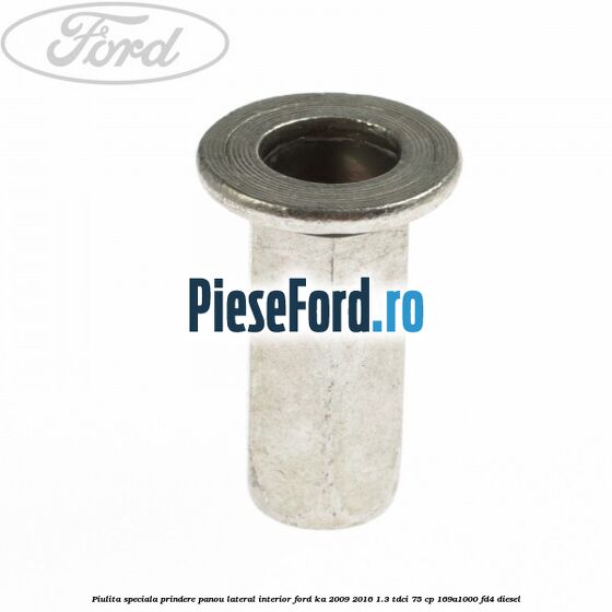 Piulita speciala prindere panou lateral interior Ford Ka 2009-2016 1.3 TDCi 75 cp 169A1000, FD4 diesel