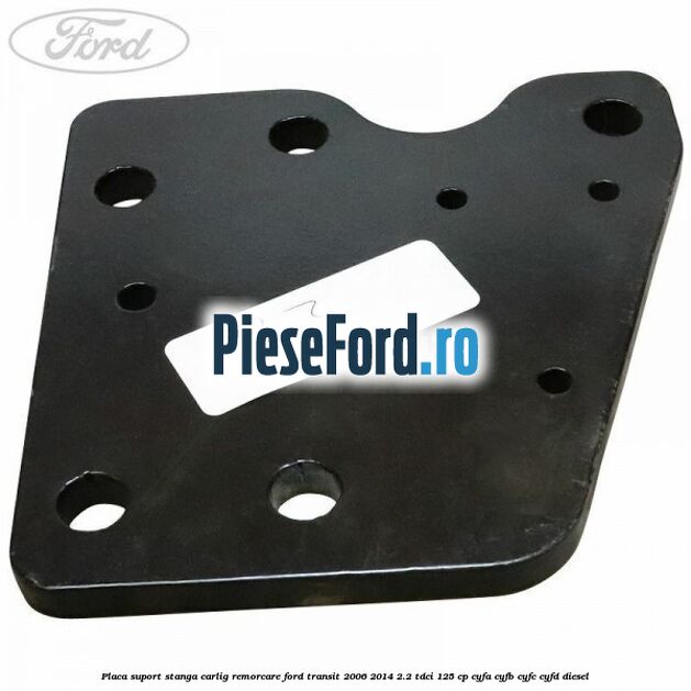 Placa suport stanga carlig remorcare Ford Transit 2006-2014 2.2 TDCi 125 cp CYFA, CYFB, CYFC, CYFD diesel