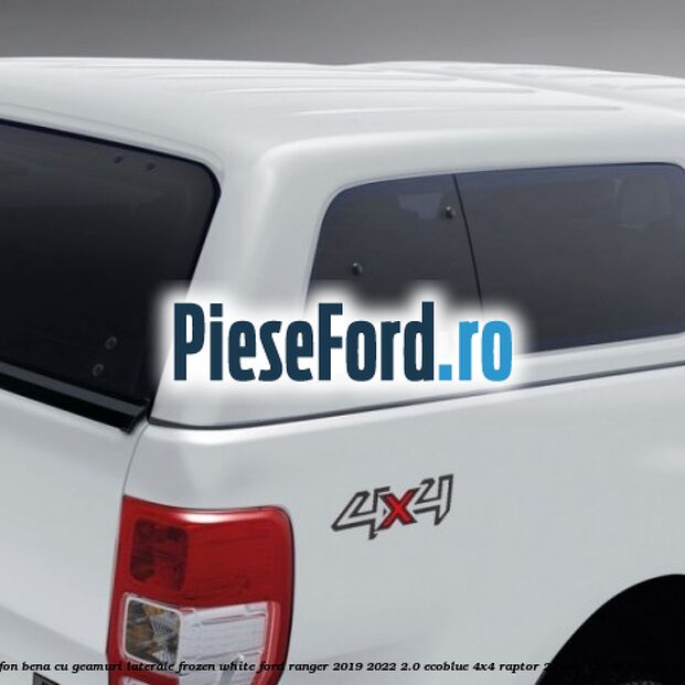 Plafon bena cu geamuri laterale Frozen White Ford Ranger 2019-2022 2.0 EcoBlue 4x4 Raptor 213 cp T20DD0J, YN2X diesel
