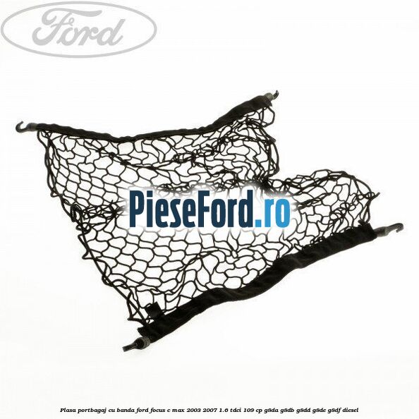 Plasa portbagaj cu banda Ford Focus C-Max 2003-2007 1.6 TDCi 109 cp G8DA, G8DB, G8DD, G8DE, G8DF diesel
