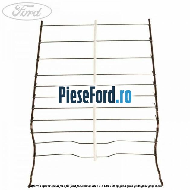 Platforma spatar scaun fata fix Ford Focus 2008-2011 1.6 TDCi 109 cp G8DA, G8DB, G8DD, G8DE, G8DF diesel