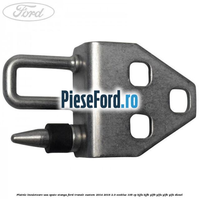 Platnic incuietoare usa spate stanga Ford Transit Custom 2014-2018 2.0 EcoBlue 105 cp BJFA, BJFB, YLF6, YLFA, YLFB, YLFS diesel