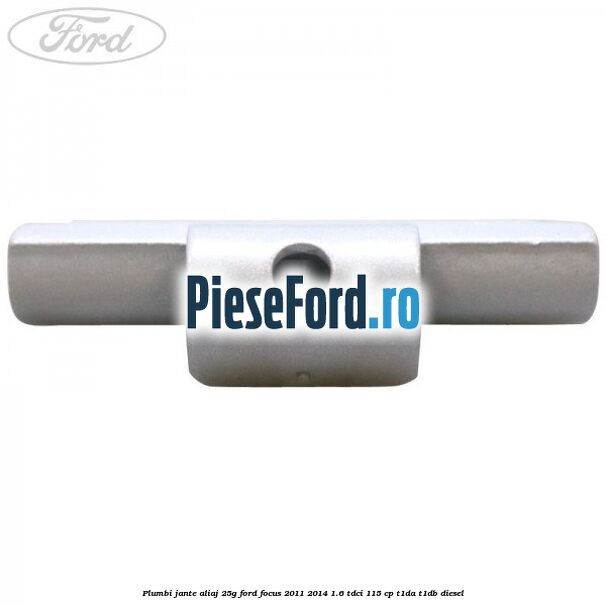 Plumbi jante aliaj, 25g Ford Focus 2011-2014 1.6 TDCi 115 cp T1DA, T1DB diesel