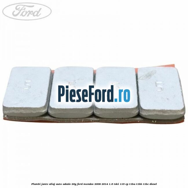 Plumbi jante aliaj auto-adeziv, 20g Ford Mondeo 2008-2014 1.6 TDCi 115 cp T1BA, T1BB, T1BC diesel