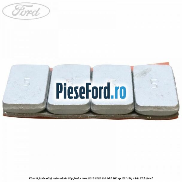 Plumbi jante aliaj auto-adeziv, 20g Ford S-Max 2015-2023 2.0 TDCi 150 cp T7CI, T7CJ, T7CK, T7CL diesel