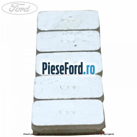 Plumbi jante aliaj auto-adeziv, 25g Ford Puma 2020-2023 1.0 EcoBoost mHEV 155 cp BZJA Hybrid