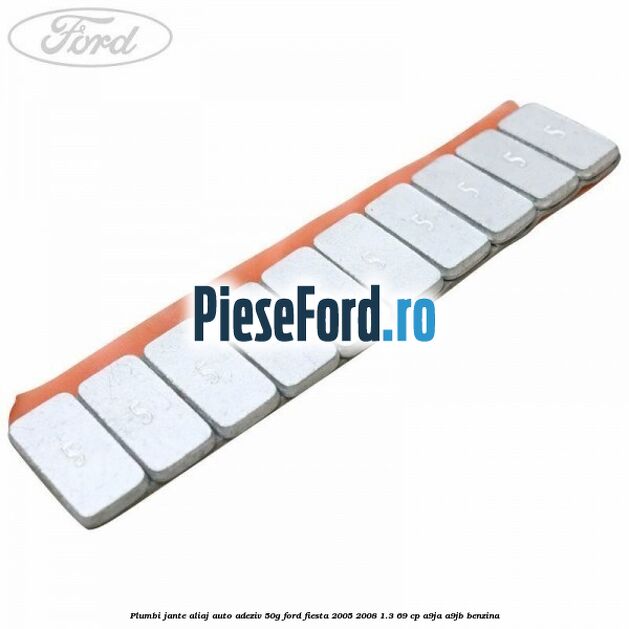 Plumbi jante aliaj auto-adeziv, 50g Ford Fiesta 2005-2008 1.3 69 cp A9JA, A9JB benzina