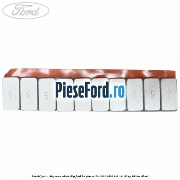 Plumbi jante aliaj auto-adeziv, 50g Ford Ka plus Active 2019-2020 1.5 TDCI 95 cp 15DSOX diesel