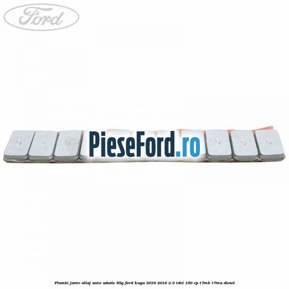 Plumbi jante aliaj auto-adeziv, 55g Ford Kuga 2016-2018 2.0 TDCi 150 cp T7MB, T7MA diesel