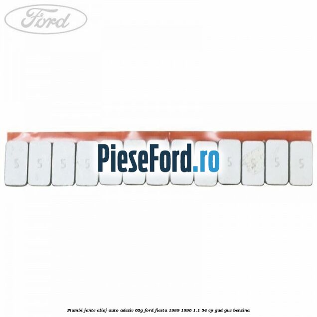 Plumbi jante aliaj auto-adeziv, 65g Ford Fiesta 1989-1996 1.1 54 cp GUD, GUE benzina