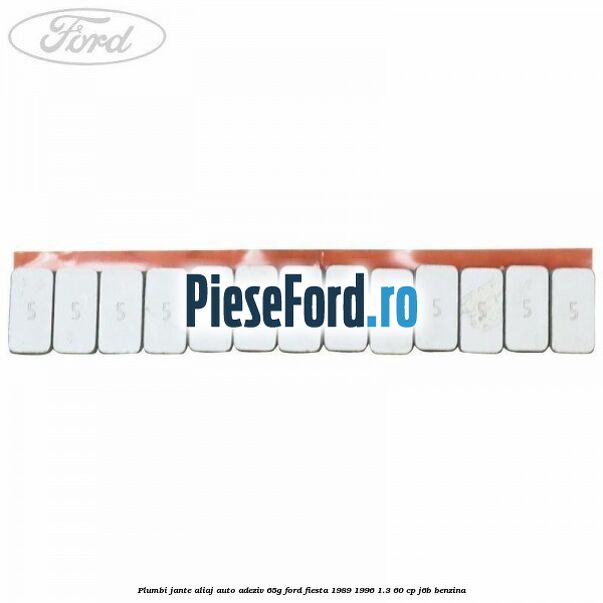 Plumbi jante aliaj auto-adeziv, 65g Ford Fiesta 1989-1996 1.3 60 cp J6B benzina