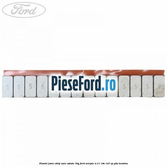 Plumbi jante aliaj auto-adeziv, 70g Ford Scorpio 2.3 i 16V 147 cp Y5A benzina