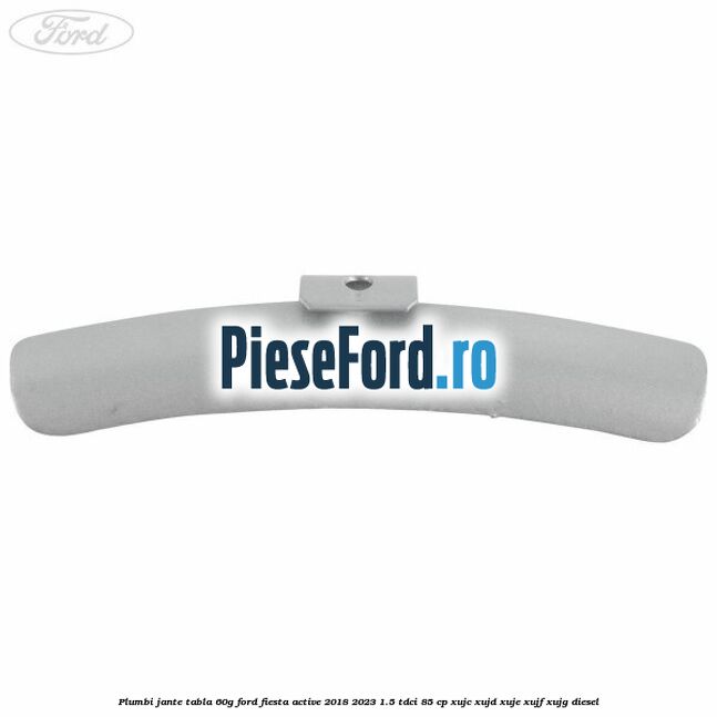 Plumbi jante tabla, 60g Ford Fiesta Active 2018-2023 1.5 TDCi 85 cp XUJC, XUJD, XUJE, XUJF, XUJG diesel