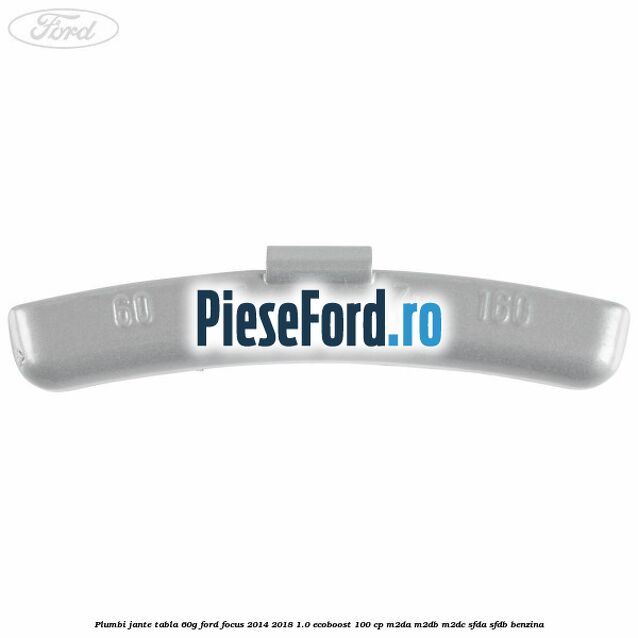 Plumbi jante tabla, 60g Ford Focus 2014-2018 1.0 EcoBoost 100 cp M2DA, M2DB, M2DC, SFDA, SFDB benzina