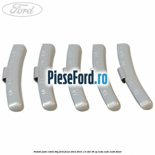 Plumbi jante tabla, 60g Ford Focus 2014-2018 1.5 TDCi 95 cp XXDA, XXDC, XXDD diesel