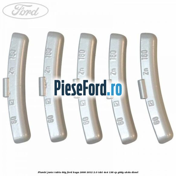 Plumbi jante tabla, 60g Ford Kuga 2008-2012 2.0 TDCi 4x4 136 cp G6DG, UKDA diesel