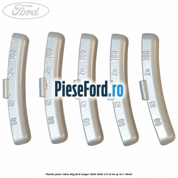 Plumbi jante tabla, 60g Ford Ranger 2002-2006 2.5 TD 84 cp WL-T diesel