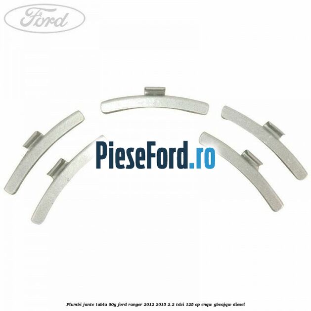 Plumbi jante tabla 60g Ford Ranger 2012-2015 2.2 TDCi 125 cp ENQW, GBVAJQW diesel