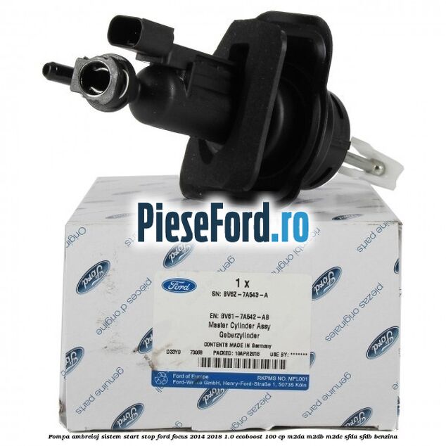Pompa ambreiaj sistem start stop Ford Focus 2014-2018 1.0 EcoBoost 100 cp M2DA, M2DB, M2DC, SFDA, SFDB benzina
