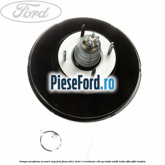 Pompa servofrana cu start stop Ford Focus 2011-2014 1.0 EcoBoost 100 cp M2DA, M2DB, M2DC, SFDA, SFDB benzina