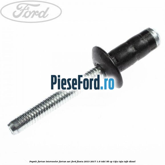 Popnit furtun intercooler, furtun aer Ford Fiesta 2013-2017 1.6 TDCi 95 cp T3JA, TZJA, TZJB diesel